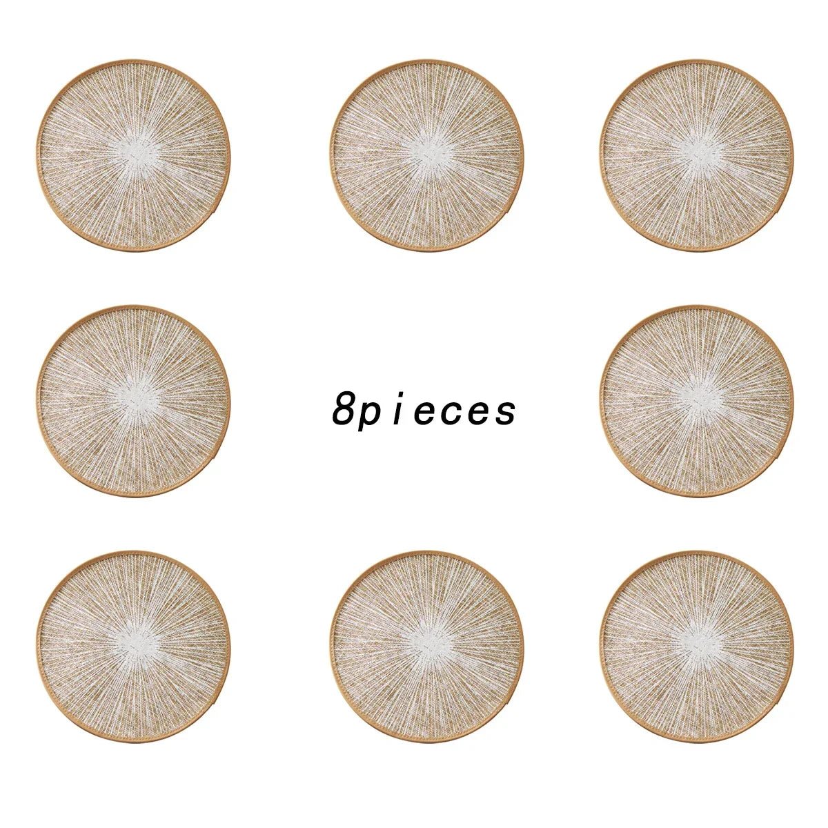 Makramee - Tischsets: Rund, aus Jute & in Boho - Optik (Ø 38,1 cm) - ApolettaApoletta