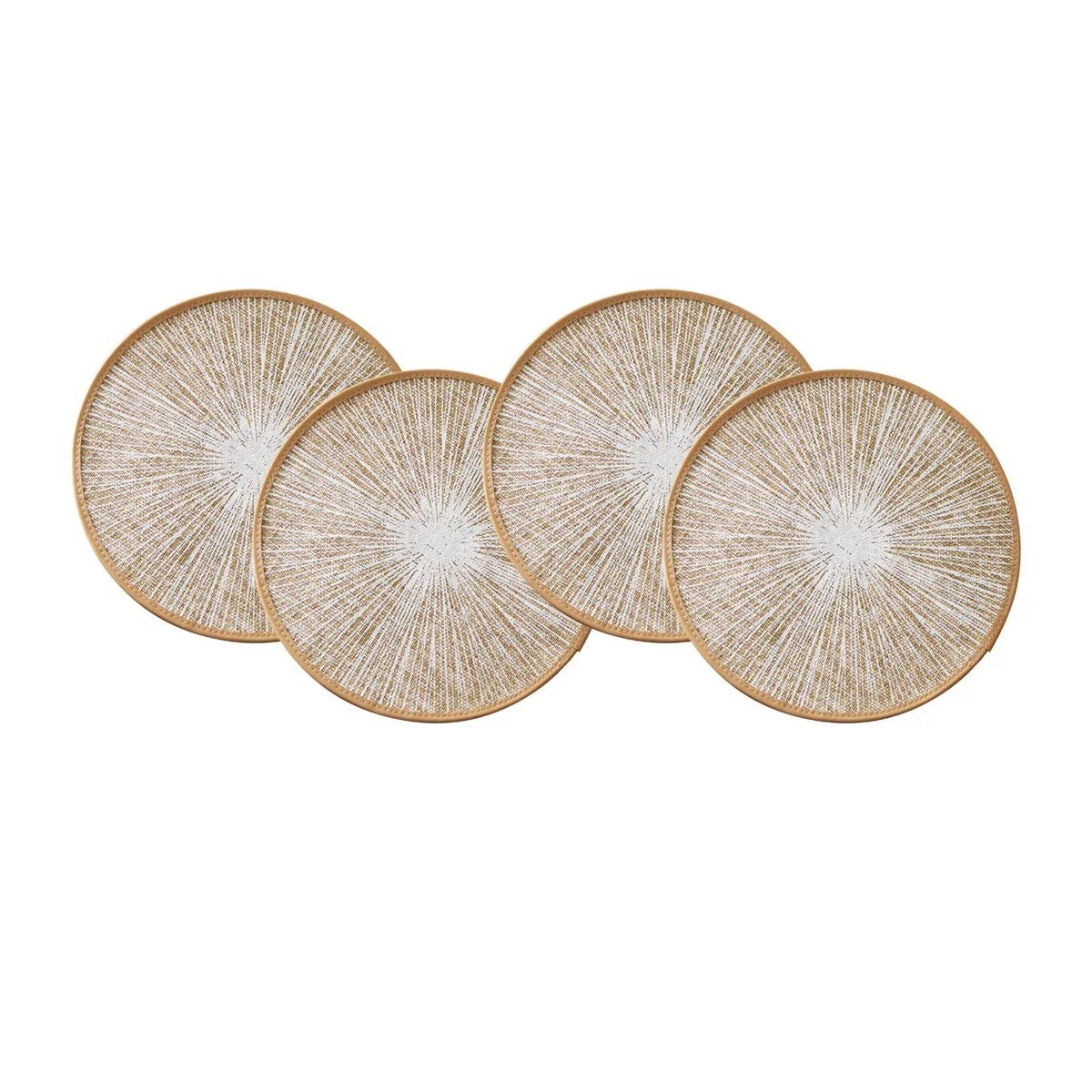 Makramee - Tischsets: Rund, aus Jute & in Boho - Optik (Ø 38,1 cm) - ApolettaApoletta