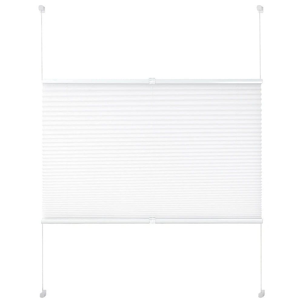 Plissee - Rollo - Klemmfix ohne Bohren, zusammenklappbares Rollo, Easyfix - geklemmter Rollo, blickdichter Sichtschutz für Fenster - ApolettaApoletta
