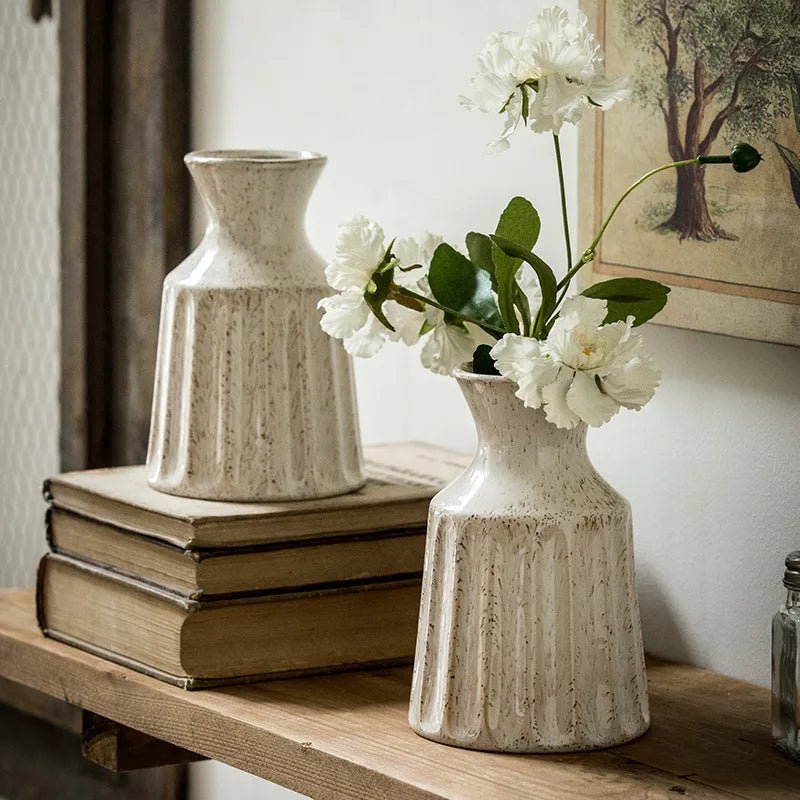 Amerikanische Vintage - Keramikvasen: Blumenarrangements & getrocknete Blumendekorationen - ApolettaApoletta