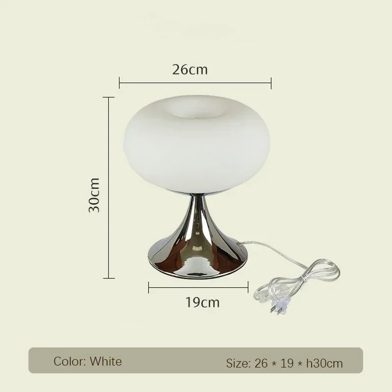 Creme Wind Tischlampe: Moderne LED Tischleuchte im Green - Apple - Stil - ApolettaApoletta