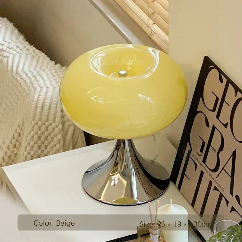 Creme Wind Tischlampe: Moderne LED Tischleuchte im Green - Apple - Stil - ApolettaApoletta