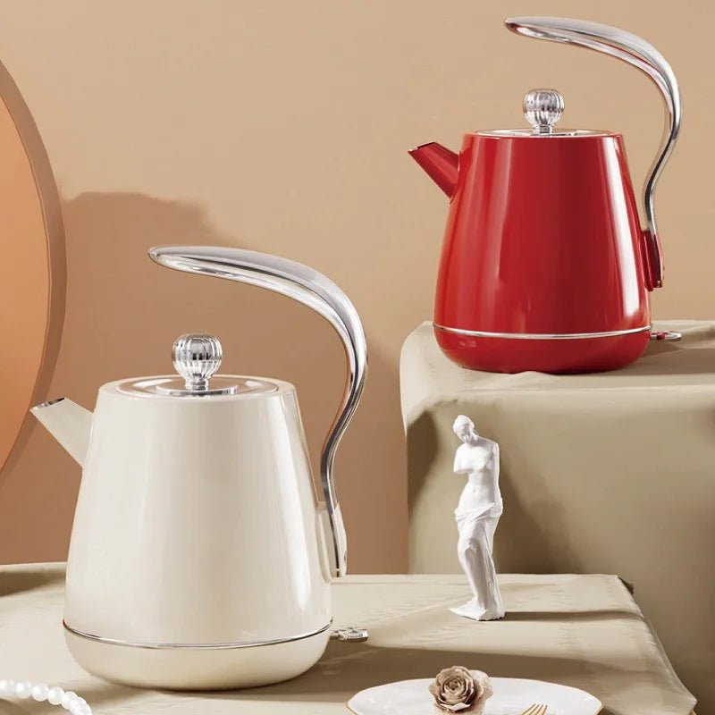 Wasserkocher mit 1,8 l: Schnellkocher aus 304 Edelstahl mit automatischer Abschaltung & Warmhaltefunktion - ApolettaApoletta