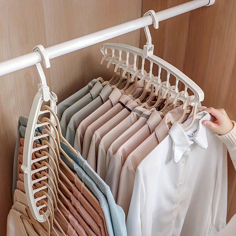 Faltbarer Kleiderbügel: Rutschfester Organizer für Hosen, Jeans & Schals - ApolettaApoletta