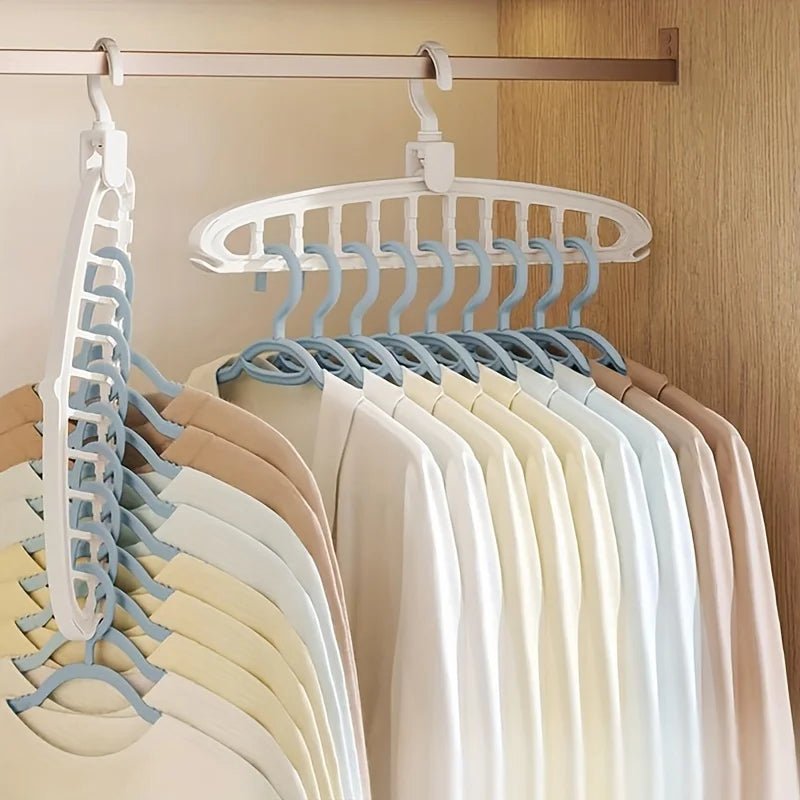 Faltbarer Kleiderbügel: Rutschfester Organizer für Hosen, Jeans & Schals - ApolettaApoletta