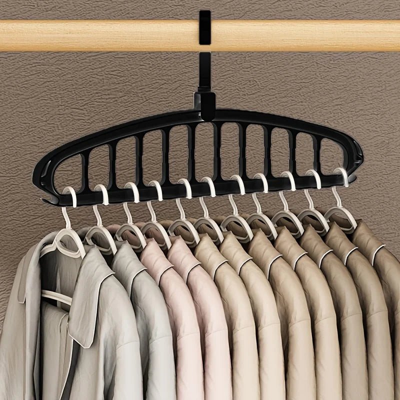 Faltbarer Kleiderbügel: Rutschfester Organizer für Hosen, Jeans & Schals - ApolettaApoletta