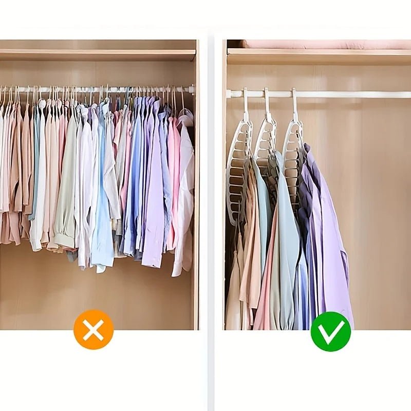 Faltbarer Kleiderbügel: Rutschfester Organizer für Hosen, Jeans & Schals - ApolettaApoletta