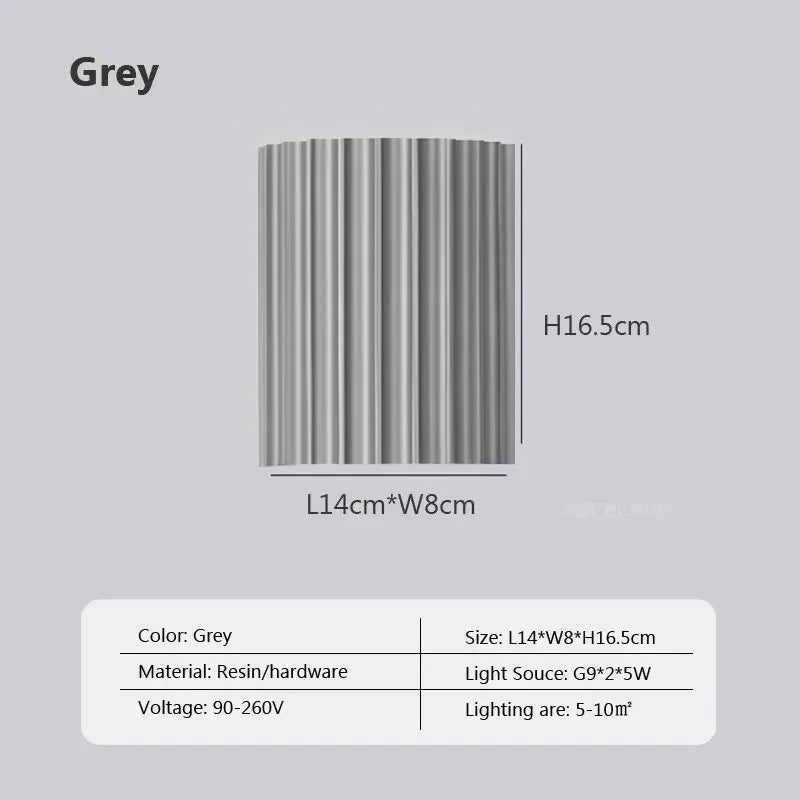 LED Wandleuchte aus Harz: Luxuriöse Dekoration für Wohnzimmer, Flur und Nachtlicht - ApolettaApoletta