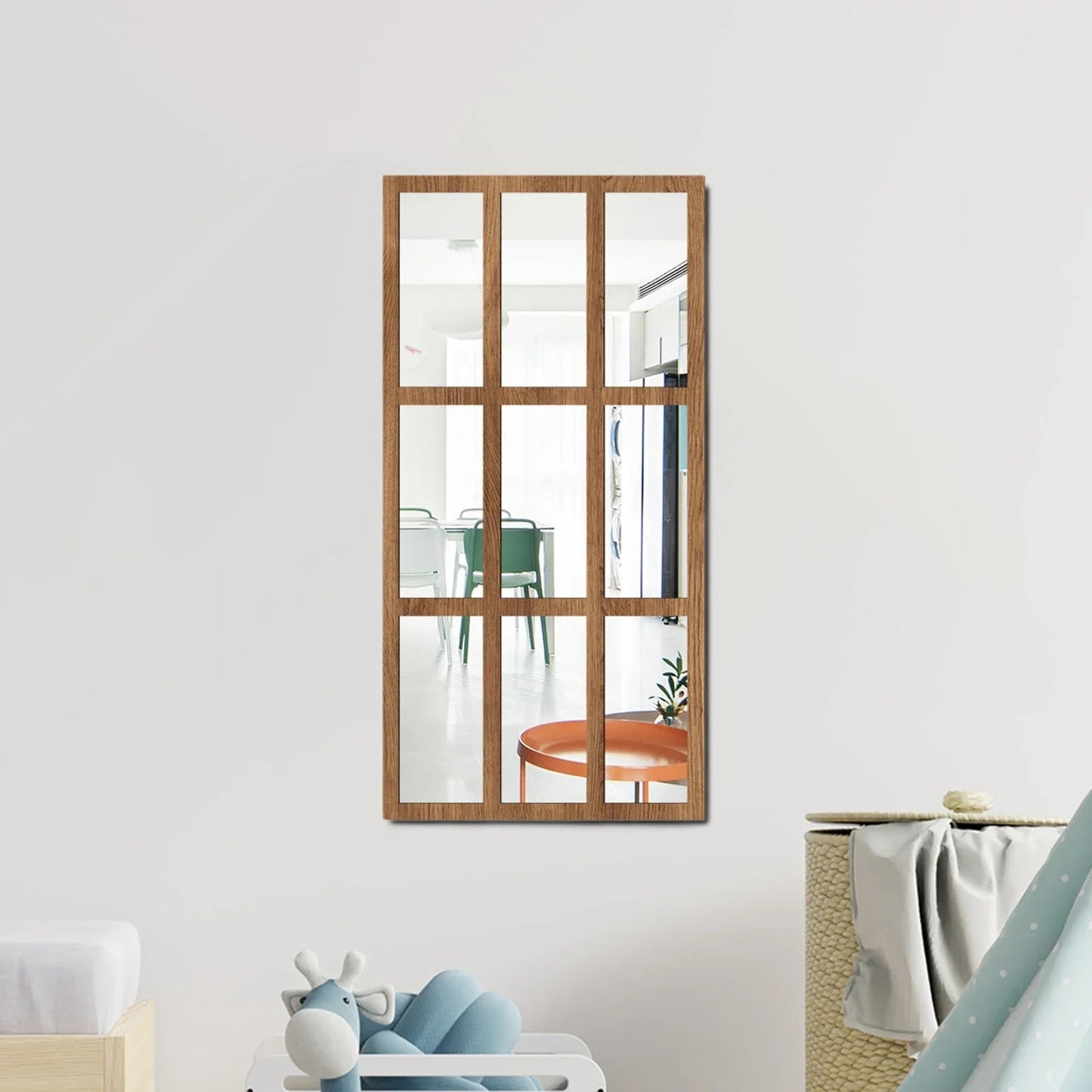 Minimalistischer Wandspiegel: Fenster - Imitation für Wohnzimmer, Bad - ApolettaApoletta