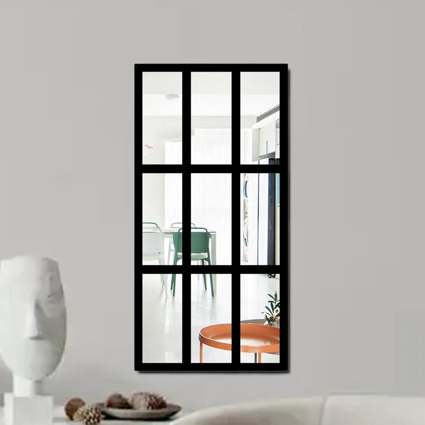 Minimalistischer Wandspiegel: Fenster - Imitation für Wohnzimmer, Bad - ApolettaApoletta