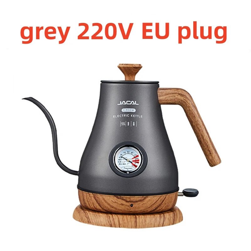 Retro Schwanenhals - Wasserkocher: 1,0 L Kaffeekanne mit Thermometer - ApolettaApoletta