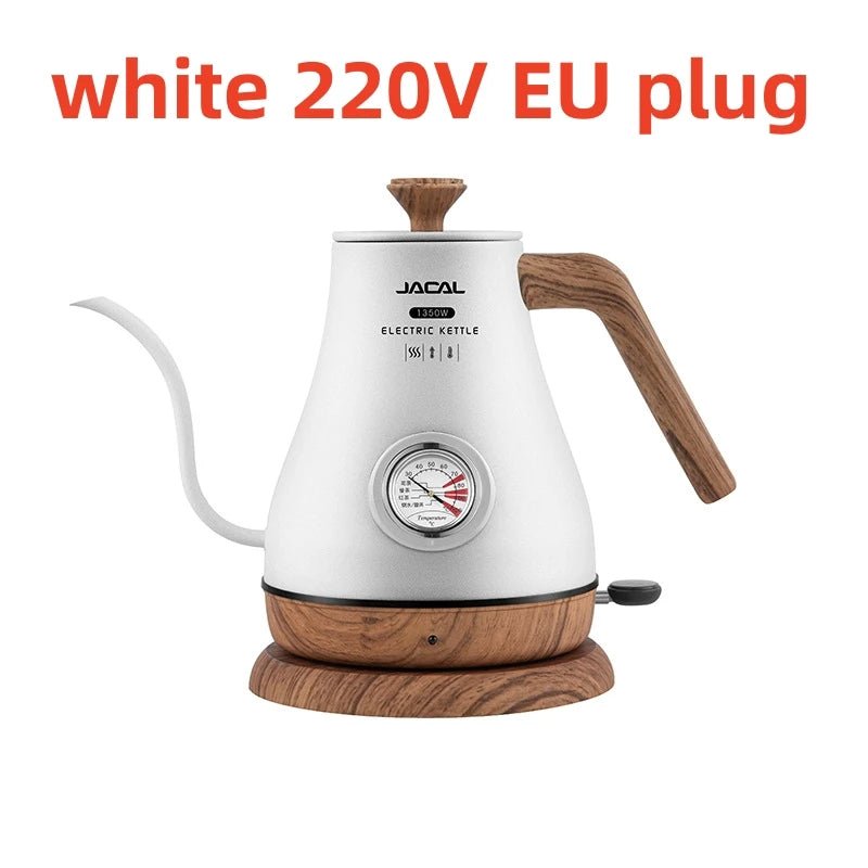 Retro Schwanenhals - Wasserkocher: 1,0 L Kaffeekanne mit Thermometer - ApolettaApoletta