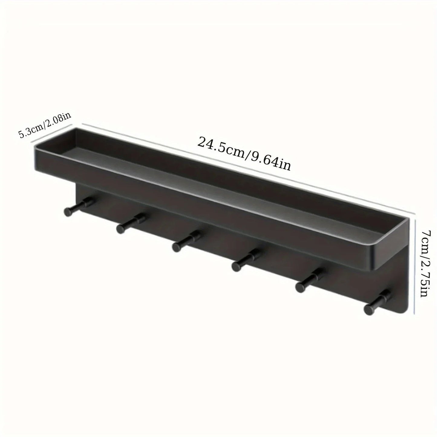 Wandorganizer mit 6 Haken für Küche & Bad - ApolettaApoletta