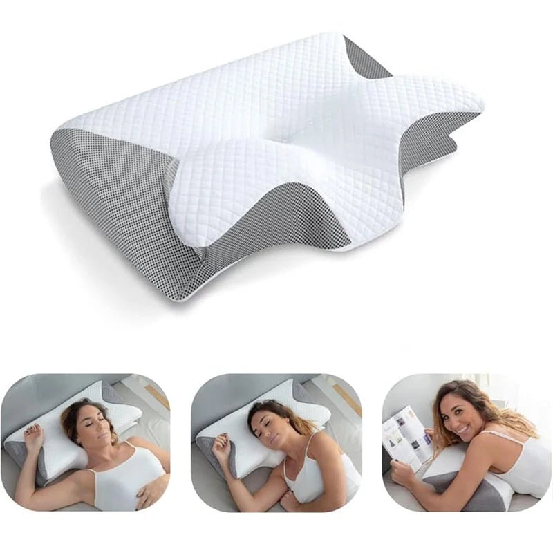 2 - in - 1 Orthopädisches Nackenkissen aus Memory - Schaum - ApolettaApoletta