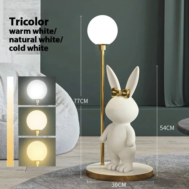 Kreative Stehlampe „Milchbonbon - Kaninchen“: LED - Leuchte für Mädchen - und Kinderzimmer - ApolettaApoletta