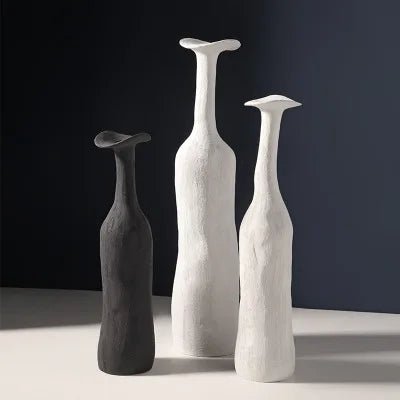 Keramik - Blumenvase: Moderne Morandi - Farben für einfache Kunst und Wohnzimmer - Deko - ApolettaApoletta
