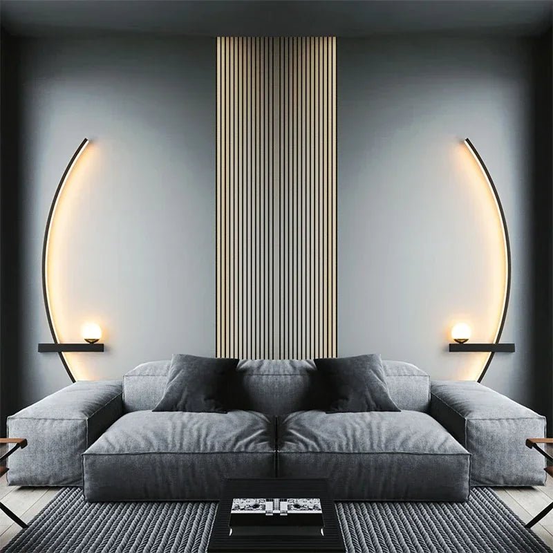 Smarte LED - Wandleuchte: 55/105 cm, fernbedienbar mit Links - & Rechts - Beleuchtung - ApolettaApoletta