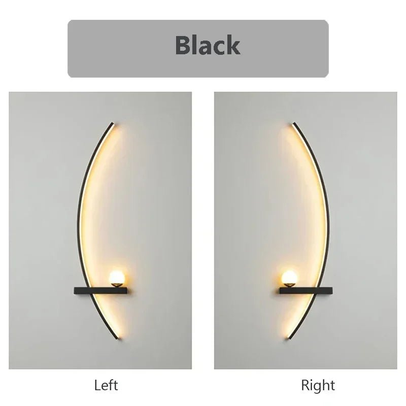 Smarte LED - Wandleuchte: 55/105 cm, fernbedienbar mit Links - & Rechts - Beleuchtung - ApolettaApoletta