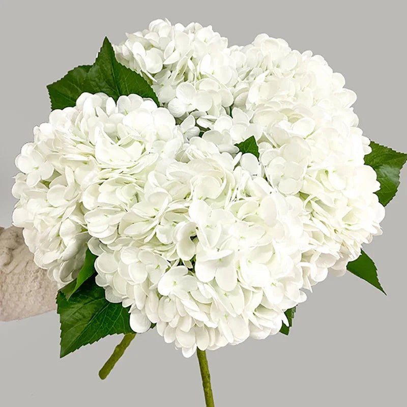 Real - Touch Hortensien: Künstliche 3D - Blumen aus Latex für Heim - & Hochzeitsdeko - ApolettaApoletta