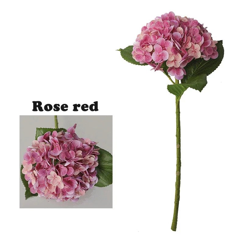 Real - Touch Hortensien: Künstliche 3D - Blumen aus Latex für Heim - & Hochzeitsdeko - ApolettaApoletta