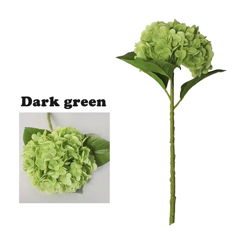 Real - Touch Hortensien: Künstliche 3D - Blumen aus Latex für Heim - & Hochzeitsdeko - ApolettaApoletta