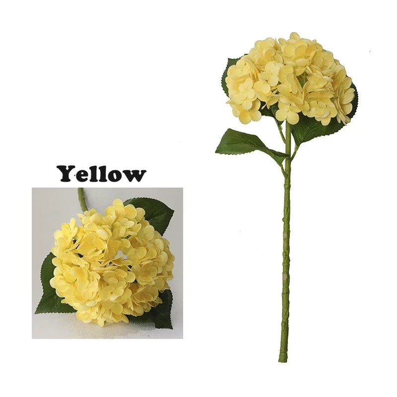 Real - Touch Hortensien: Künstliche 3D - Blumen aus Latex für Heim - & Hochzeitsdeko - ApolettaApoletta