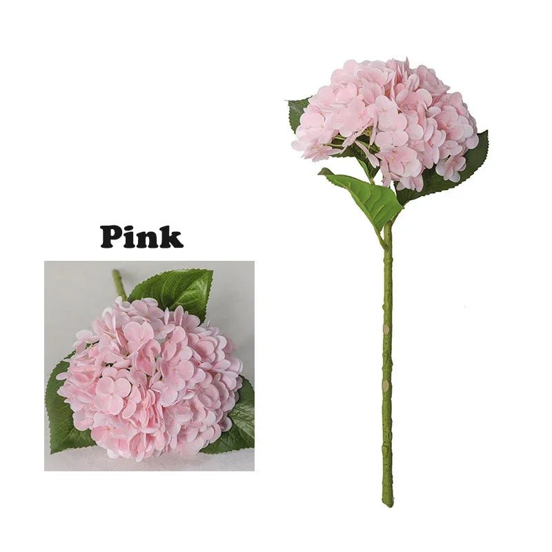 Real - Touch Hortensien: Künstliche 3D - Blumen aus Latex für Heim - & Hochzeitsdeko - ApolettaApoletta