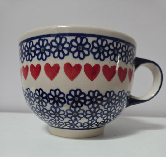 Bunzlauer Keramik XXL Jumbotasse / Suppentasse - 500 ml - Ø 12 cm