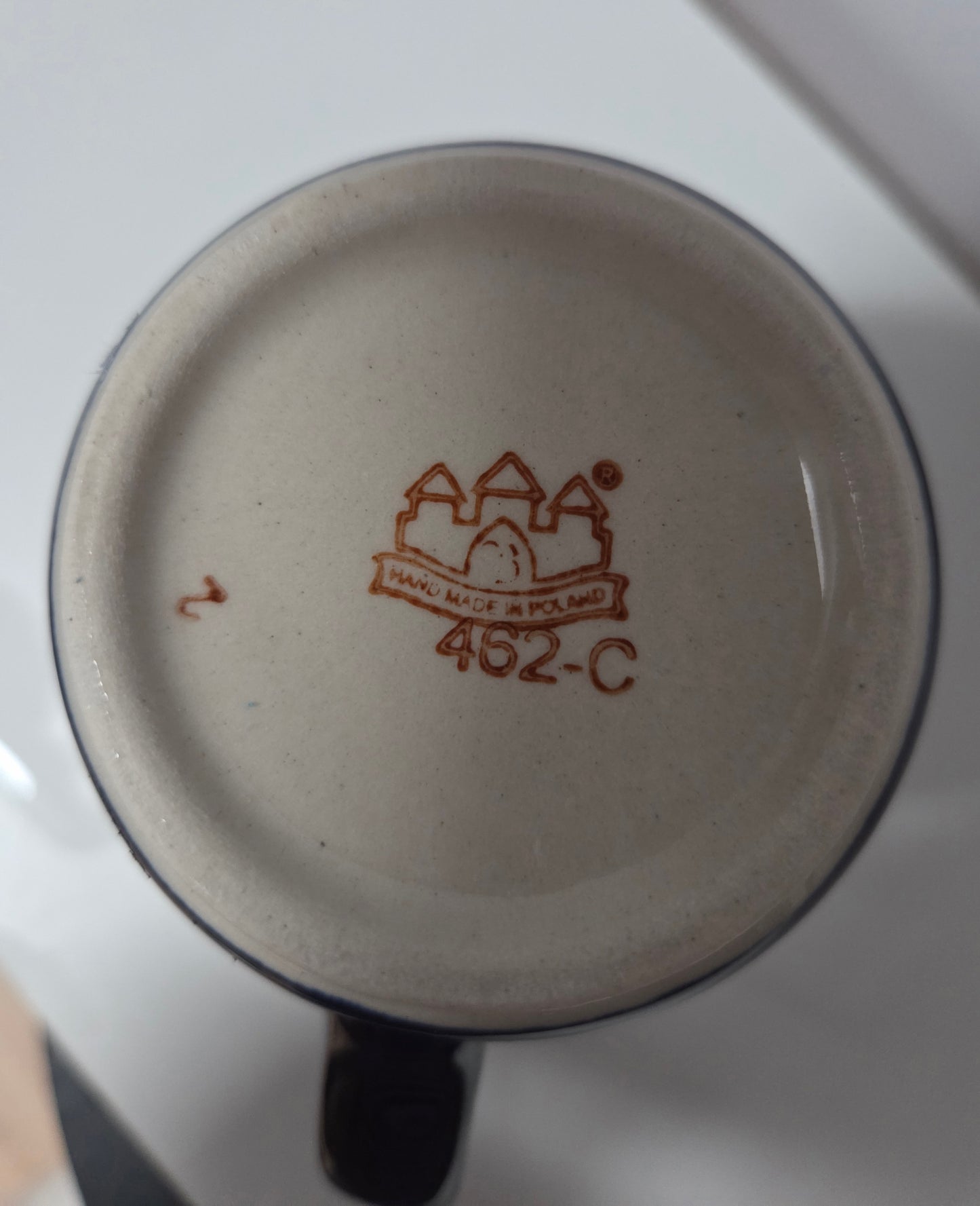 Bunzlauer Keramik Tasse / Becher (Hoch & Massiv) - 250 ml - Höhe 10 cm