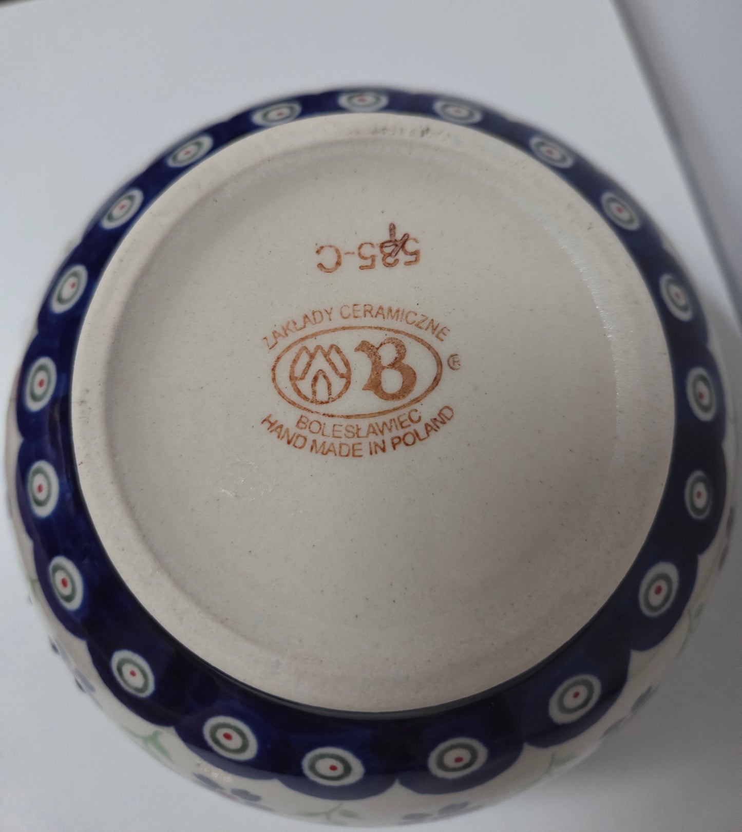 Bunzlauer Keramik Schale / Müslischale - 500 ml - Ø 14 cm - 3. WAHL (Mängel) Handarbeit