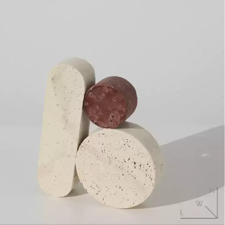 Retro Buchstützen in Höhlenstein-Optik - Apoletta