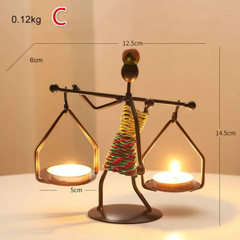 Vintage Eisen-Kerzenständer (Handgemacht) - Apoletta