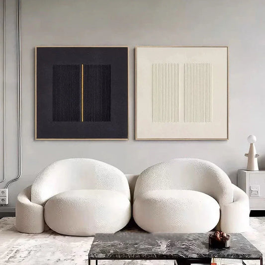 Nordische Wandkunst mit 3D-Textur