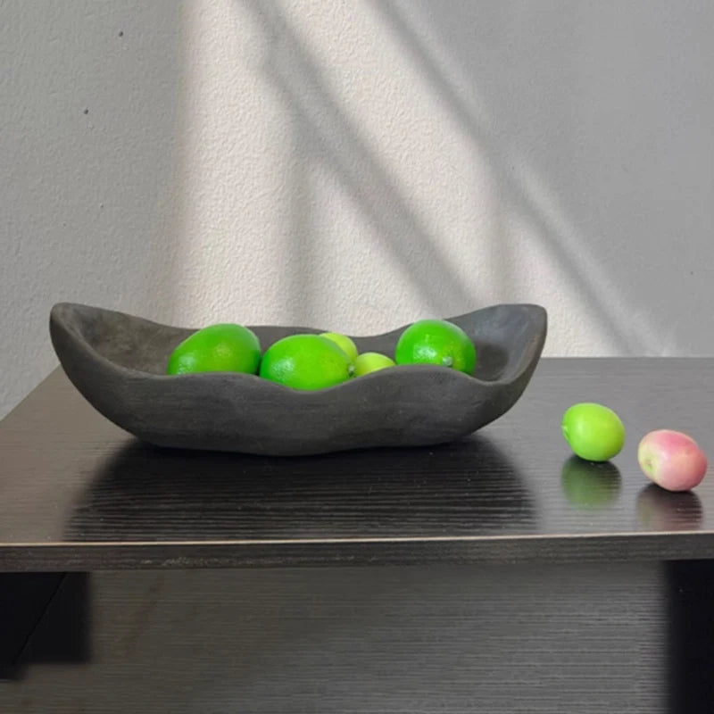 Schwarze Holzablage im Retro-Stil - Apoletta