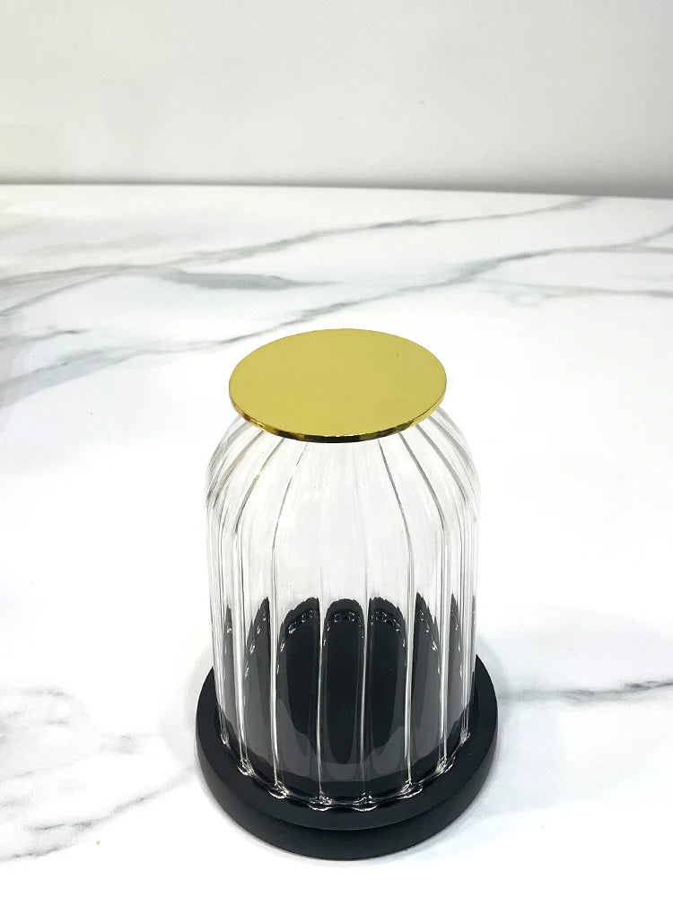 Designer-Kerzenhalter mit Glasabdeckung - Apoletta