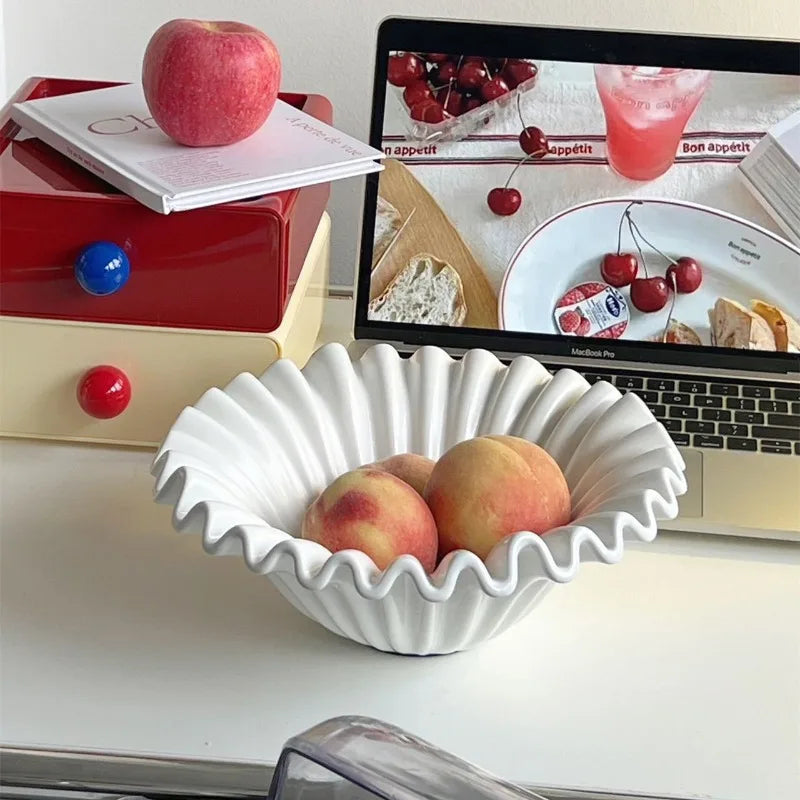 Modernes Keramik-Ablagefach mit Wellendesign - Apoletta