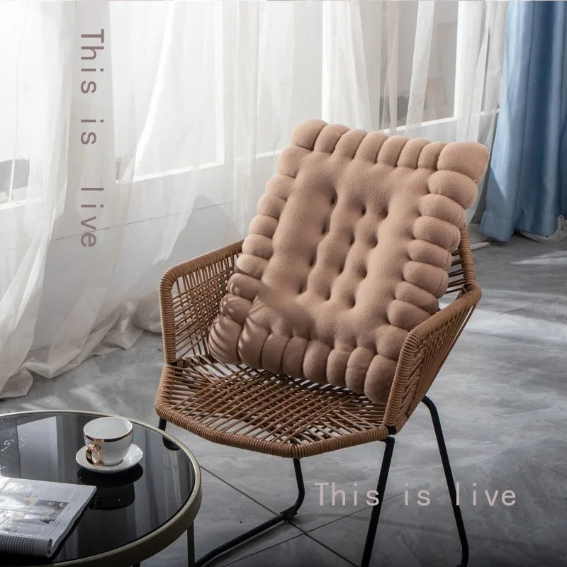 Weiches Sitzkissen in Keks-Form (Cookie) – Sitz- & Rückenkissen - Apoletta