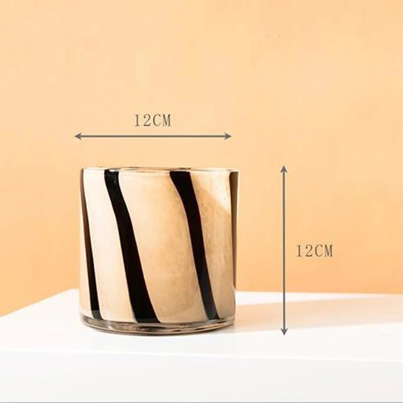 Antiker Glas-Kerzenhalter & Vase (Schwarz/Teefarben) - Apoletta