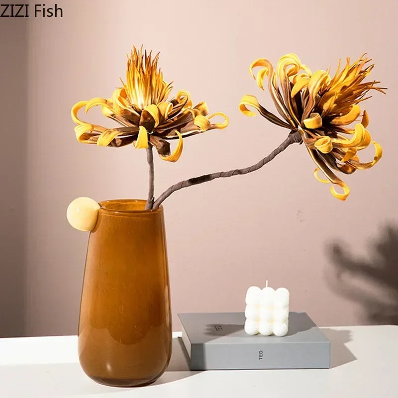 Bunte Glasvase im Süßigkeiten-Stil – Ästhetisches Dekor