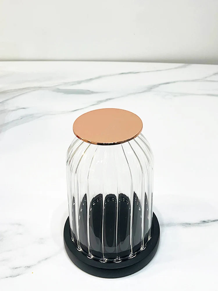 Designer-Kerzenhalter mit Glasabdeckung - Apoletta