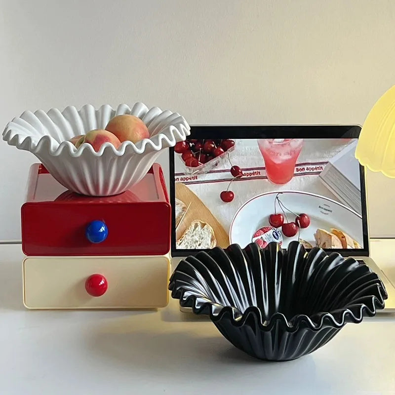 Modernes Keramik-Ablagefach mit Wellendesign - Apoletta