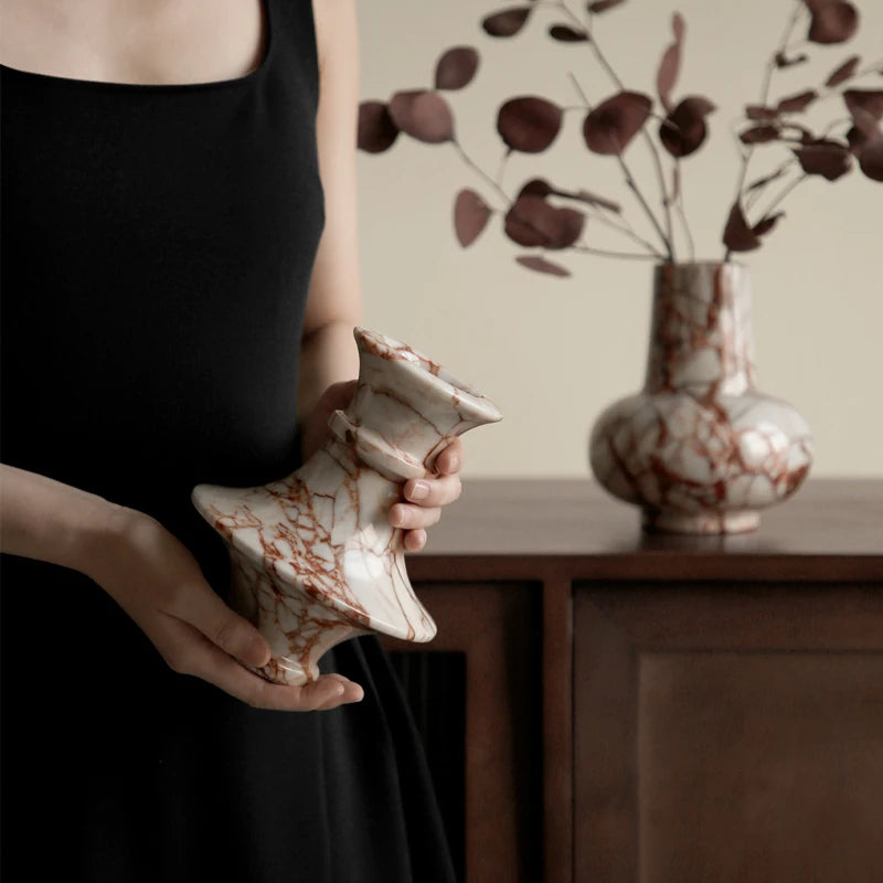 Italienische Calacatta-Marmorvase für die Heimdekoration - Apoletta