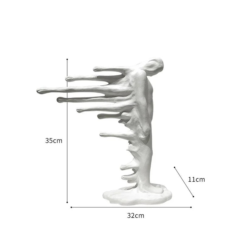 Abstrakte Figur-Skulptur aus Harz - Apoletta
