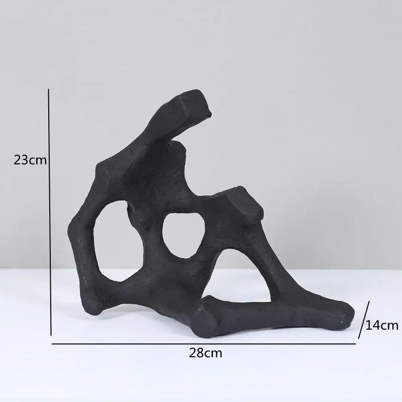 Abstrakte Geometrische Figur-Statue aus Harz - Apoletta