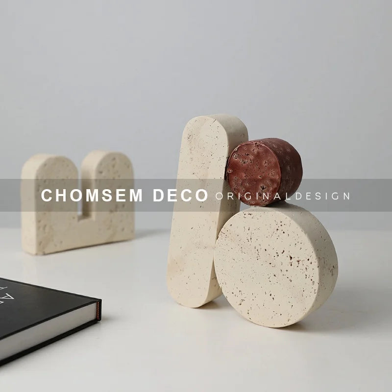 Retro Buchstützen in Höhlenstein-Optik - Apoletta