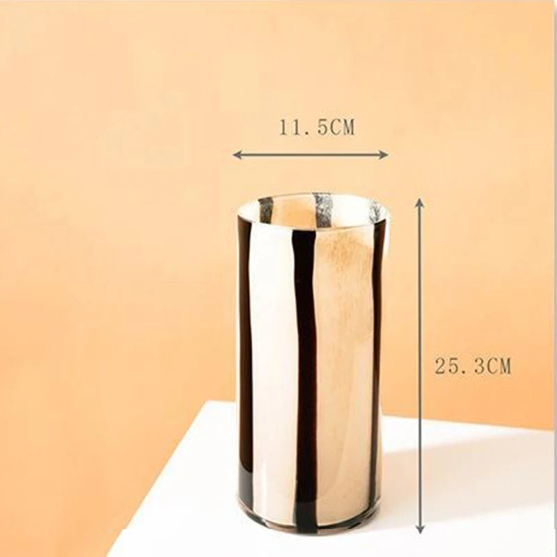 Antiker Glas-Kerzenhalter & Vase (Schwarz/Teefarben) - Apoletta