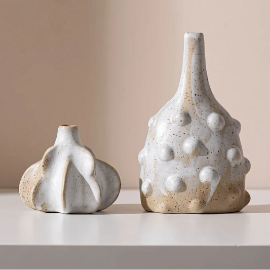 Moderne Keramikvase mit Stachel-Textur - Apoletta