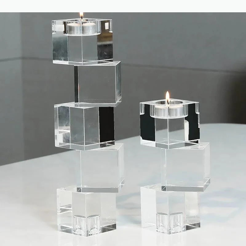 Geometrischer Kerzenständer (Quadratisch) – Modernes Dekor