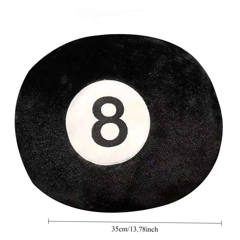 Kreatives Plüschkissen „Billard 8-Ball“ – Weiches Indoor-Sport-Dekors Geschenk, Heimdekoration - Apoletta