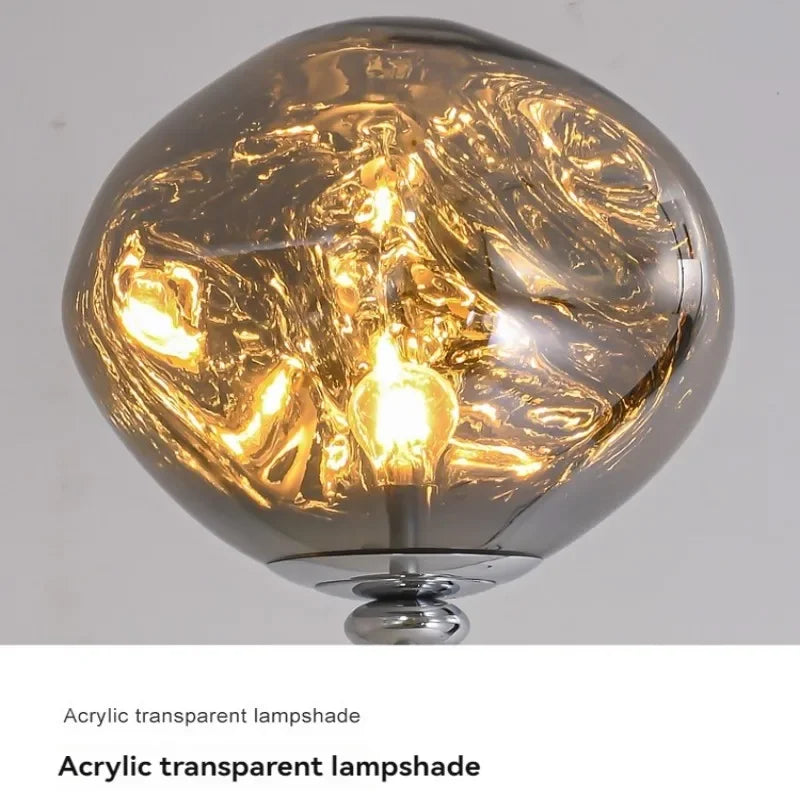 Postmoderne Eck-Stehlampe Schwarz mit Rauchglas-Schirm - Apoletta